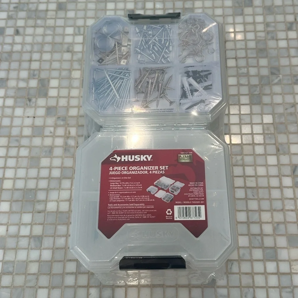 Husky 4-Piece Brand New Closet Drawer Organizer Set